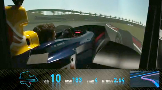 Mark Webber drives virtual lap of Sepang