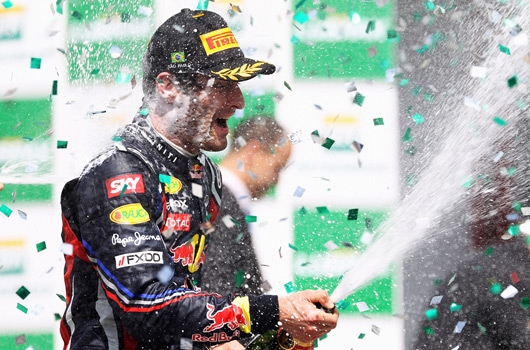 Mark Webber wins 2011 Brazilian Grand Prix
