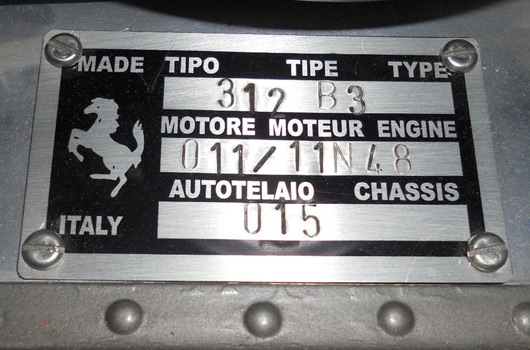 1974 Ferrari 312 B3 driven by Niki Lauda