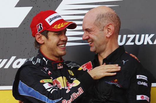 Sebastian Vettel and Adrian Newey Red Bull Racing could be heading for a 