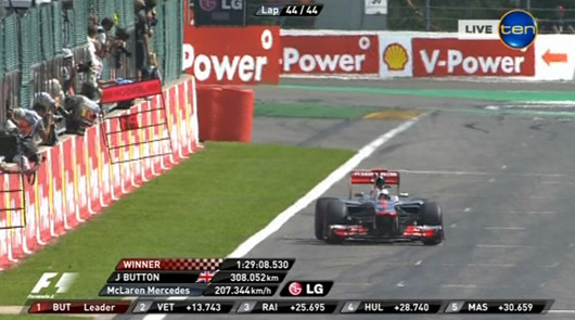 Jenson Buttons wins 2012 Belgian Grand Prix