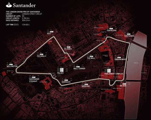 London Grand Prix street circuit