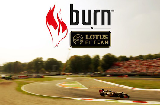 Lotus announces sponsorship with burn energy drink