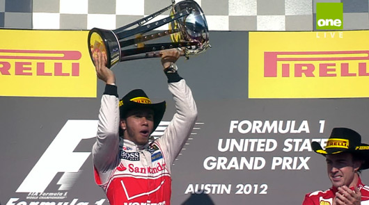 Lewis Hamilton wins 2012 USGP