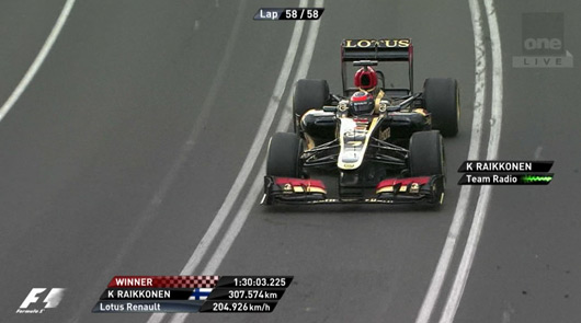 Kimi Raikkonen wins 2013 Australian Grand Prix