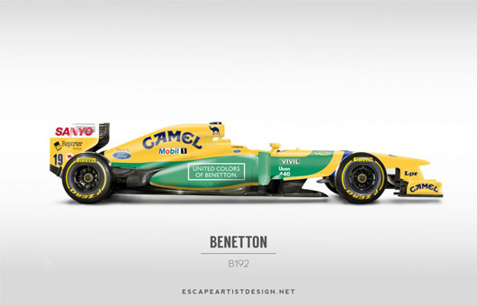 F1 retro livery
