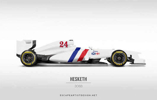 F1 retro livery