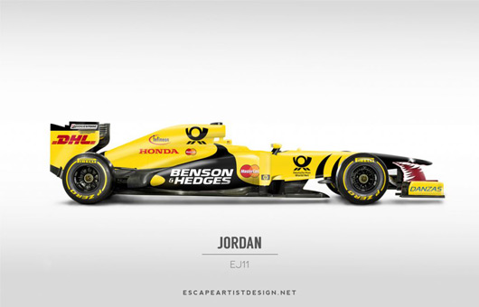 F1 retro livery
