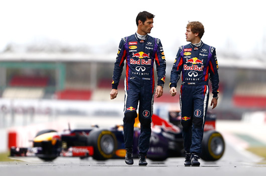 Mark Webber and Sebastian Vettel, Red Bull Racing