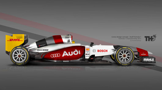 Audi F1 livery by Tim Holmes Design