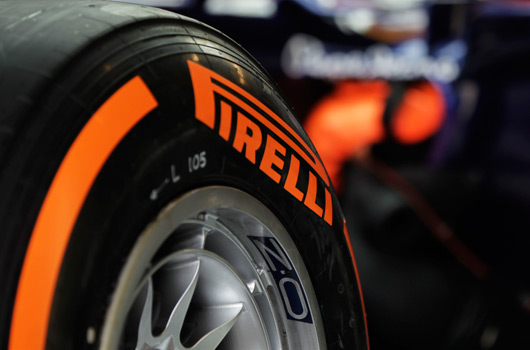 Pirelli P Zero hard compound tyre