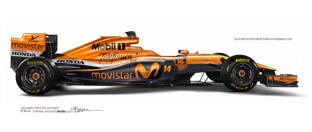McLaren MP4-30 by Bruce Thomson