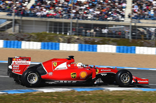 Sebastian Vettel, Ferrari SF15-T, Jerez