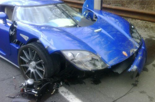 Koenigsegg CCX crash