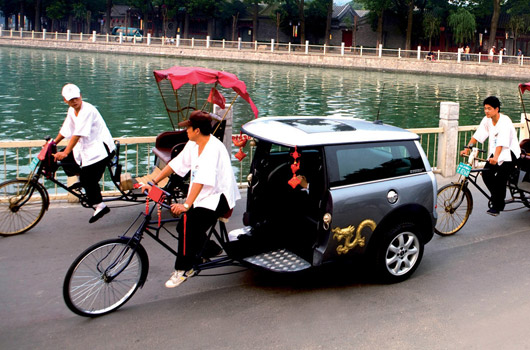 MINI has just launched a limited release zero emissions Clubman Rickshaw 
