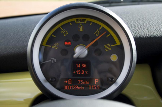 MINI E test driven by the Switchback