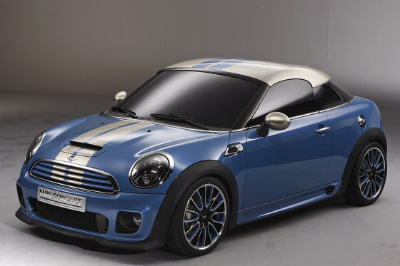 Today we have photographs but the car officially called the MINI Coup 