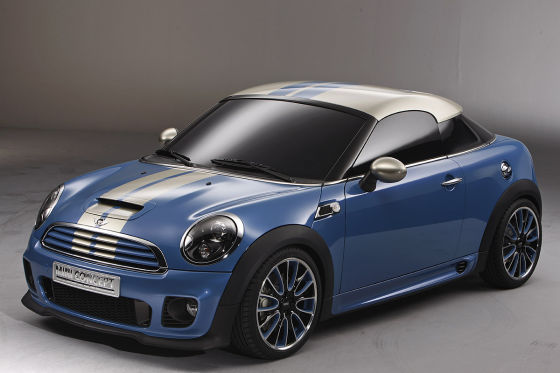 Today we have photographs but the car officially called the MINI Coup