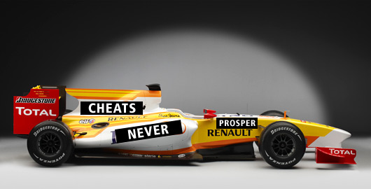 Renault F1 sponsorless