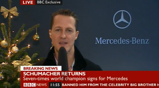 Michael Schumacher interview with BBC