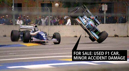 Schumacher-Hill crash - 1994 Adelaide GP