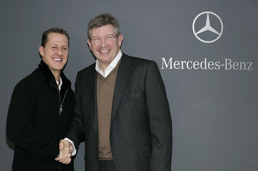 Michael Schumacher signs with Mercedes GP