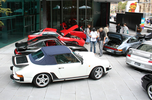 Shannons car show at Federations Square