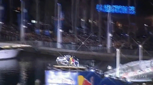 Travis Pastrana sets new world record car jump - 269 feet