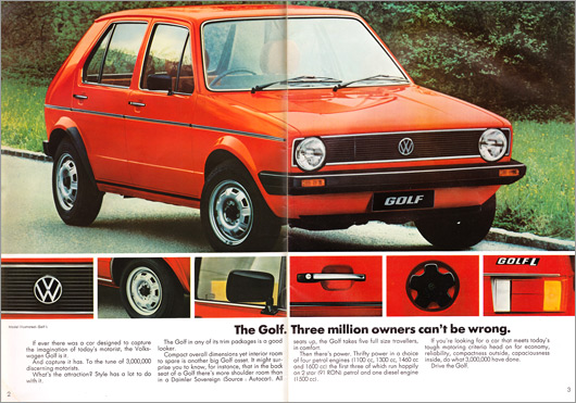 AUSmotive.com » Volkswagen Golf brochure – 1980