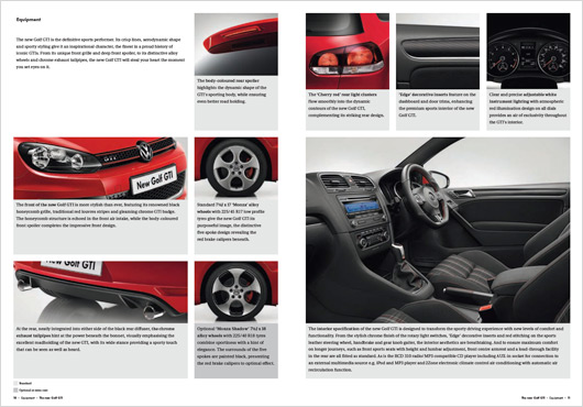 VW UK Golf GTI brochure
