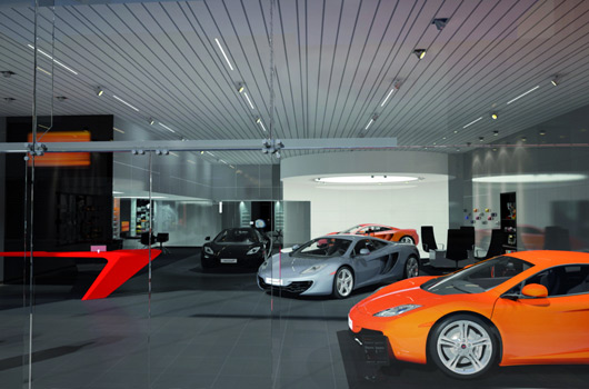 McLaren showroom rendering