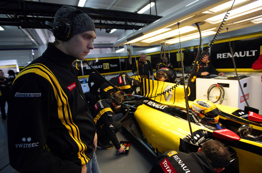 Robert Kubica tests Renault R30