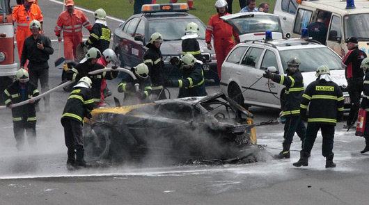 Super Trofeo crash @ Brno