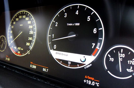 BMW LCD dash display