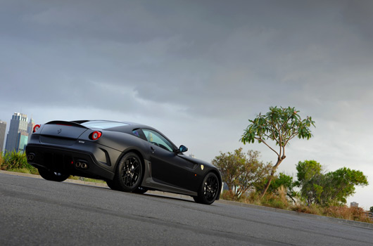 Matt black Ferrari 599 GTO in Sydney