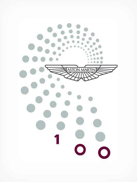 Aston Martin 100 years logo