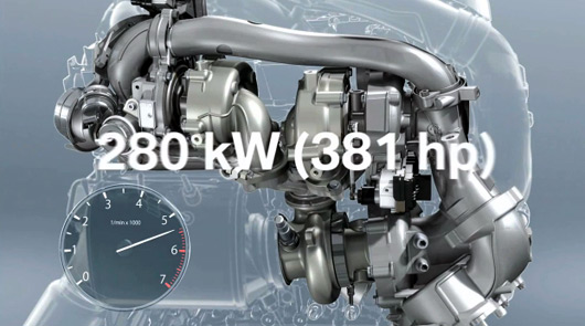 BMW tri-turbo diesel engine