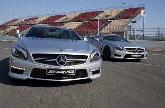 MercedesBenz SL63 AMG While Michael and Nico were taking the covers off 