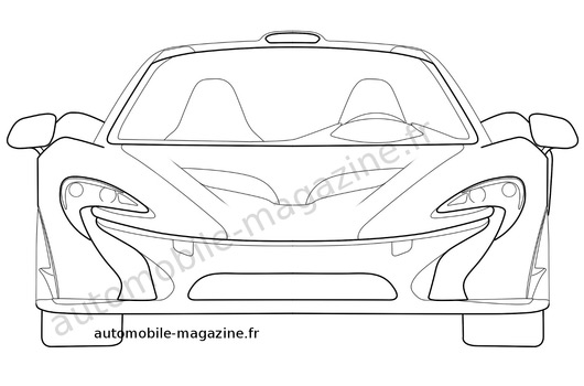 McLaren P1 patent drawing