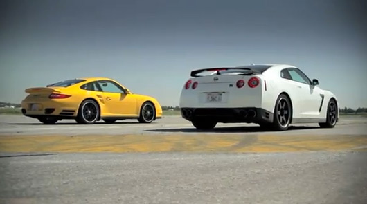 Nissan GTR Black Edition v Porsche 911 Turbo S