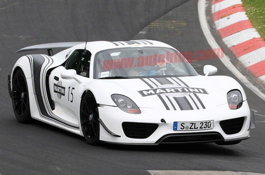 Porsche 918 prototype spied