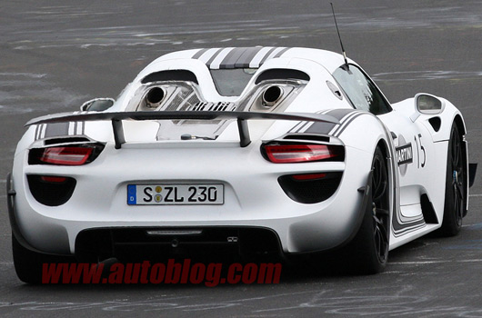 Porsche 918 prototype spied