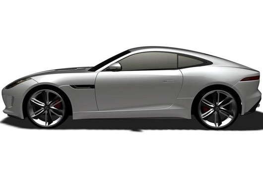 Jaguar F-Type coupe patent drawing