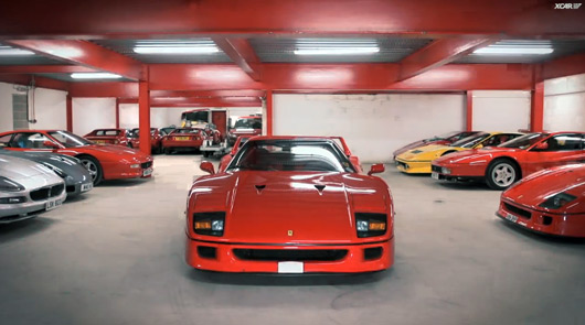Ferrari F40 in Italia Autosport garage