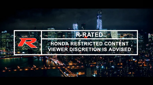 Honda Civic Type R 'Disruption' video
