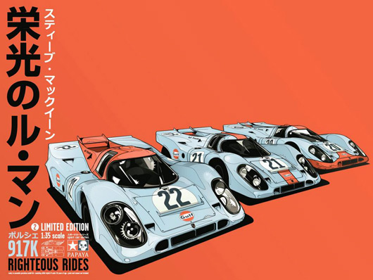 Porsche 917K 1:35 scale model poster