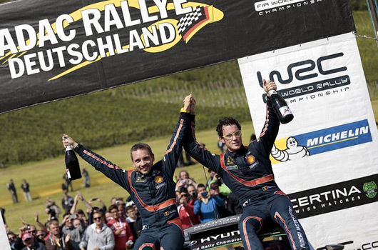 Thierry Neuville and Nicolas Gilsoul, 2014 Rally Germany